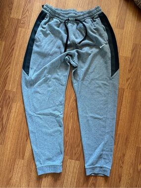 Nike Grey Joggers with Black Side Panels